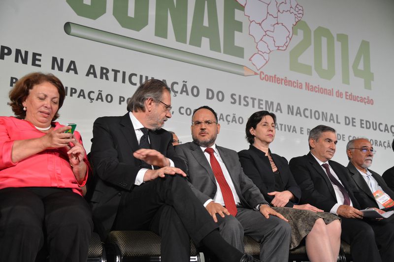 MEC divulga nomes de integrantes do Fórum Nacional de Educação. Na foto, abertura da 2ª Conferência Nacional de Educação (Conae). (Crédito: Valter Campanato/Agência Brasil)